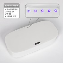 스마트 쓰레기통 인공지능 쓰레기통 쓰레기통 스마트 센서 갭 휴지통 액세서리, 1.1L, 7.자외선 램프(펄 화이트) 충전식 버킷 커버