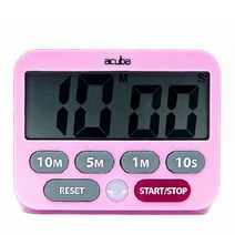아쿠바 디지털 듀얼 타이머, 핑크, 1개