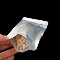 알루미늄봉투 지퍼백 스탠드형봉투 밑투명 스탠드형 알루미늄 지퍼백 15X22cm 100P (올핀)_1972EA, 본상품선택