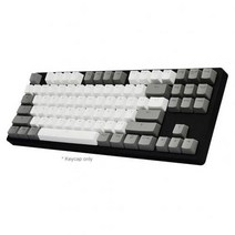 키캡 게임 기계 키보드 87 안티 고스팅 블루 스위치 컬러 백라이트 유선 프로 게이머 노트북 PC, 한개옵션2, 04 White Gray, 한개옵션1