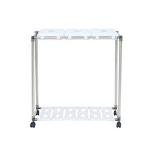 soooooo몰_화이트 분리수거함 3P 가정용 재활용 쓰레기 스텐봉지거치대 스텐함 뚜껑함 분리수거랙 분리수거렉 용함 재함_더수sSHOP, 무옵션_상품_입니다_