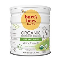 BURTS BEES 베이비 유아용 조제분유 유아용 우유 철분 함유 유아용 조제유 비타민 D가 함유된 우유 기반, 1 팩, 단색