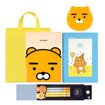 카카오프렌즈 문구세트 학용품세트 카카프렌즈 연필세트 선물가방증정, 카카오 연필문구세트5500(라이언), 1set