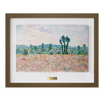 모네 명화 그림 컬러 마티에르 르와뜨 액자 화가 100% 수작업 갤러리 질감 복원 01.양귀비 들판, 밀크 브라운