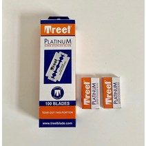 Treet Platinum Super Stainless Double Edge Razor Blades 100