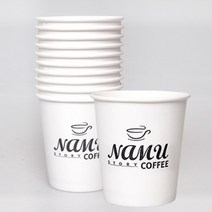 친환경 종이컵 일회용핫컵 테이크아웃 핫컷 10온스 300ml 컵10p/50p/뚜껑20p, 핫컵 50p