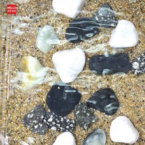 아기자기 조약돌세트 (약 20알)-어항용 자연소재 조형석 돌/헬로아쿠아