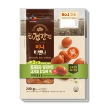 CJ 더건강한 미니 비엔나 200Gx2입 (보냉백/아이스박스中택1), 옵션1 - 보냉백포장 (보냉백+아이스팩)