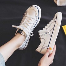 여자 단화 스니커즈 20대 캠퍼스룩 베이직 캔버스화 대학생코디