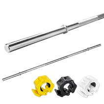 헬스프라자 경량봉 1700mm(8.5kg) 역기봉+락조마구리, 1700MM+경량원판1.25kgX2개, 1개