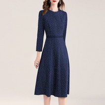 자가드원피스 수묵 청 번화함 202 봄계절 스타일리쉬 슬림핏 이너 우아한 니트 4809690260