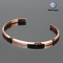 VOLKSVAGEN 폭스바겐 WATCH 심플 라운드 뱅글팔찌 남성로즈골드 VW65R