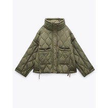 여성 경량 퀼팅 누빔 자켓 숏 패딩 점퍼