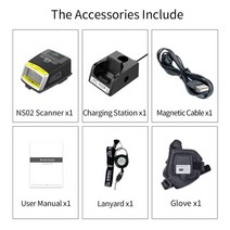 PS02 1D/2D IP65 블루투스 손가락 트리거 바코드 리더 QR 장갑 스캐너 링 웨어러블 안드로이드 IOS 지원, 01 2D charging base