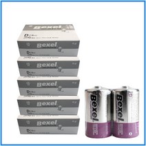 벡셀 D형 망간 건전지 R20 24알(2알 비닐포장 12개) D사이즈, 1개입, 120개