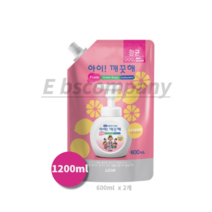 아이깨끗해 핸드워시 레몬향 리필, 1200ml, 200개