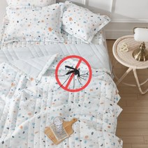 공주이불 키즈이불 알러지케어 시어서커 여름이불, 누빔이불(단품), 블루