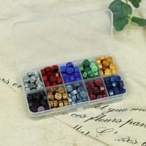 DIY 프리미엄 실링왁스 선물 세트 봉투 초대장 장식，실란트 히터가 녹는스푼 및 매트 실링왁스 스탬프, 10가지 색상3