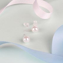 [당일출고 무배] 은침 진주 방울 실버침 귀걸이 심플 우아한 알러지 없는 하객 면접 캔디플래닛