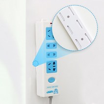 벽 부착 멀티 브라켓 콘센트 고정/화이트 10개, 단색 (색상랜덤)