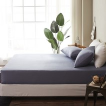 에스데코 60수사틴 순면 매트커버 호텔침구 EK이스턴킹 블루