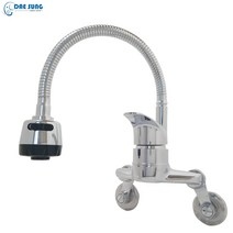 대성금속 Happy800 주방 싱크대 수전 씽크 씽크대 벽붙이 코브라 수도꼭지 업소용 싱크 투홀 벽수전 국산