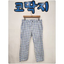 남02870 나이키골프정품 중고구제 춘추 체크 캐주얼 바지 코딱지구제