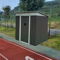 조립식 농막 어닝 컨테이너 창고 야외 간이창고 이동식 간이창고, 10. 그레이 싱글 웨지 A 모델