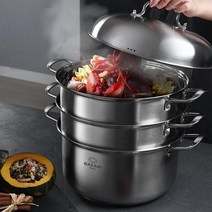 까사니 올스텐 인덕션용 찜솥 인덕션찜기 3단, 36cm