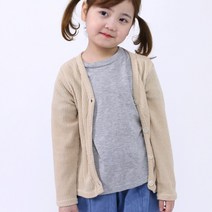 래빗인더문 아동용 니트 가디건 남아 여아 봄 가을 간절기