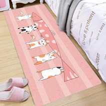 침실 카펫 침대옆 매트 귀여운 캐릭터 이 만개된 소녀 가정용 거실 어린이 방 -97149