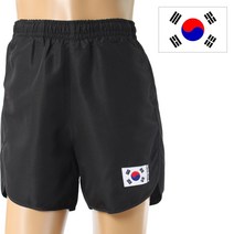 국산 어택존 쿨 마라톤 태극기 반바지(검정)