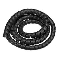 uxcell Flexible Spiral Tube Wrap Cable Management Sleeve 20mm X 24mm Computer Wire Manage Cord 2 Met, 1