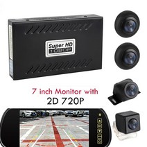 자동차 360도 사제 옴니뷰 어라운드뷰 설치 안드로이드 네비 올인원 간편시공 셀프 자가 DIY around view, 1-하얀