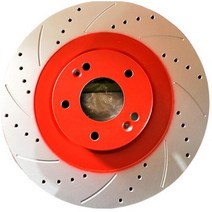 프런트(전) 사선 타공 브레이크 디스크 싼타페 DM 12년형 15년형 517122W000 R1089 2장 1set