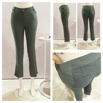 올리비아로렌 세련된 라인 부츠컷 세미 나팔 뒷밴딩 슬랙스 바지 팬츠 nc청주점 vocdlwf8151