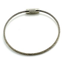 캠핑 등산 가방 고정 와이어 고리 박물관 묶는 빨래 철와이어 연결고정 전시장 지지대 운반 천장걸이 개줄, 10개, SMALL(15X200(MM)