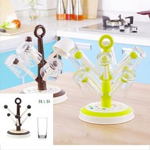 식탁위정리 플라스틱 컵걸이 트리모양 홀더 컵정리 머그트리, 8구