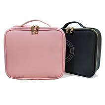 뷰티체인지 반영구 속눈썹 네일 미니 출장 가방 화장품케이스, 핑크