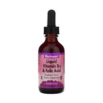 블루보넷 Bluebonnet 액상 비타민 B12 엽산 59ml 라즈베리맛 시아노 사이아노 코발라민 시트릭애씨드 벤조산나트륨 소듐벤조에이트 구연산 시트르산
