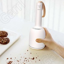 Garrl 미니 무선청소기 지우개 청소기 USB 충전식 2단 조절가능 책상용 핸디청소기 가정용 사무실 휴대용, 화이트
