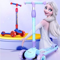 엘사 겨울 얼음 공주 미키 스파이더맨 킨즈 윈드 유아 킥보드 어린이 아기 씽씽카 세발 씽씽이, O