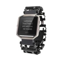 BestTechTool LeatherMAN TREAD와 호환되고 FITBIT Blaze Versa 및 2와 호환 BTT 어댑터(TRAD LT 스테인레스 스틸)