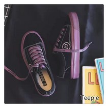 티피 여성 길거리 패션 봄가을 캔버스 스니커즈 청춘의 활력 캐주얼 보드화