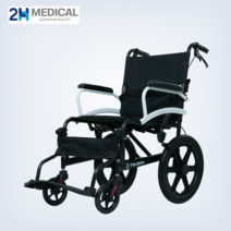 소형 경량 가정용 휠체어 실내용 간편조작 접이식, 업그레이드 버전 좌석 너비 38cm + 여행
