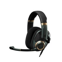 EPOS Audio H6PRO 오픈 어쿠스틱 게이밍 헤드셋(레이싱 그린), Green, Single