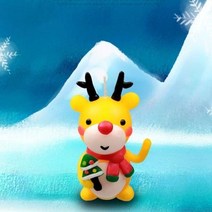 크리스마스 루돌프 양초 만들기 인테리어 소품 캔들 세트 재료 동물 인형 캐릭터 켄들, 본품