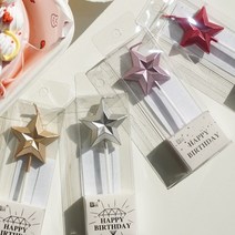 별 모양 케이크 파티 초 [예쁜 촛불 미니 별초 생일초 크리스마스 케익 기념일 축하 캔들], 골드, 골드