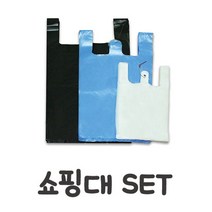 무지 쇼핑 비닐봉투 대A/B(민자/엠보) 5개 SET, B(엠보100매)_백색, 백색