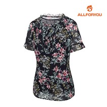 [올포유] 여성 플라워 반팔 블라우스 AWBLJ6667-915_G